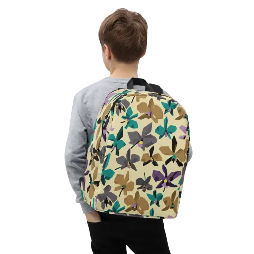 Indigo Petal Circuit on a Minimalist Backpack