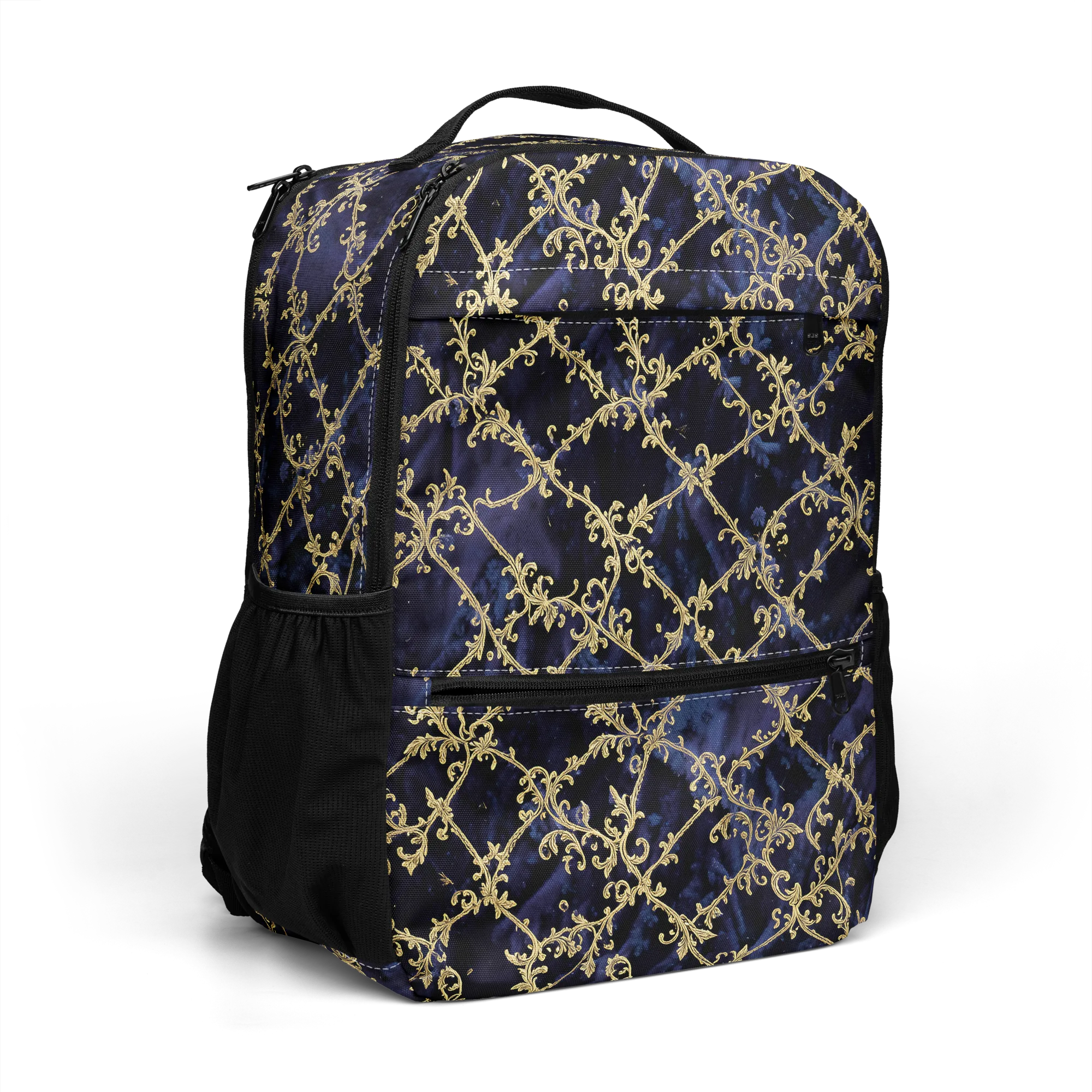 Midnight Filigree on Utility Backpack — Right Front