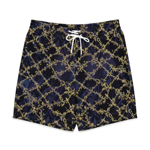 Midnight Filigree on a Men's Board Shorts