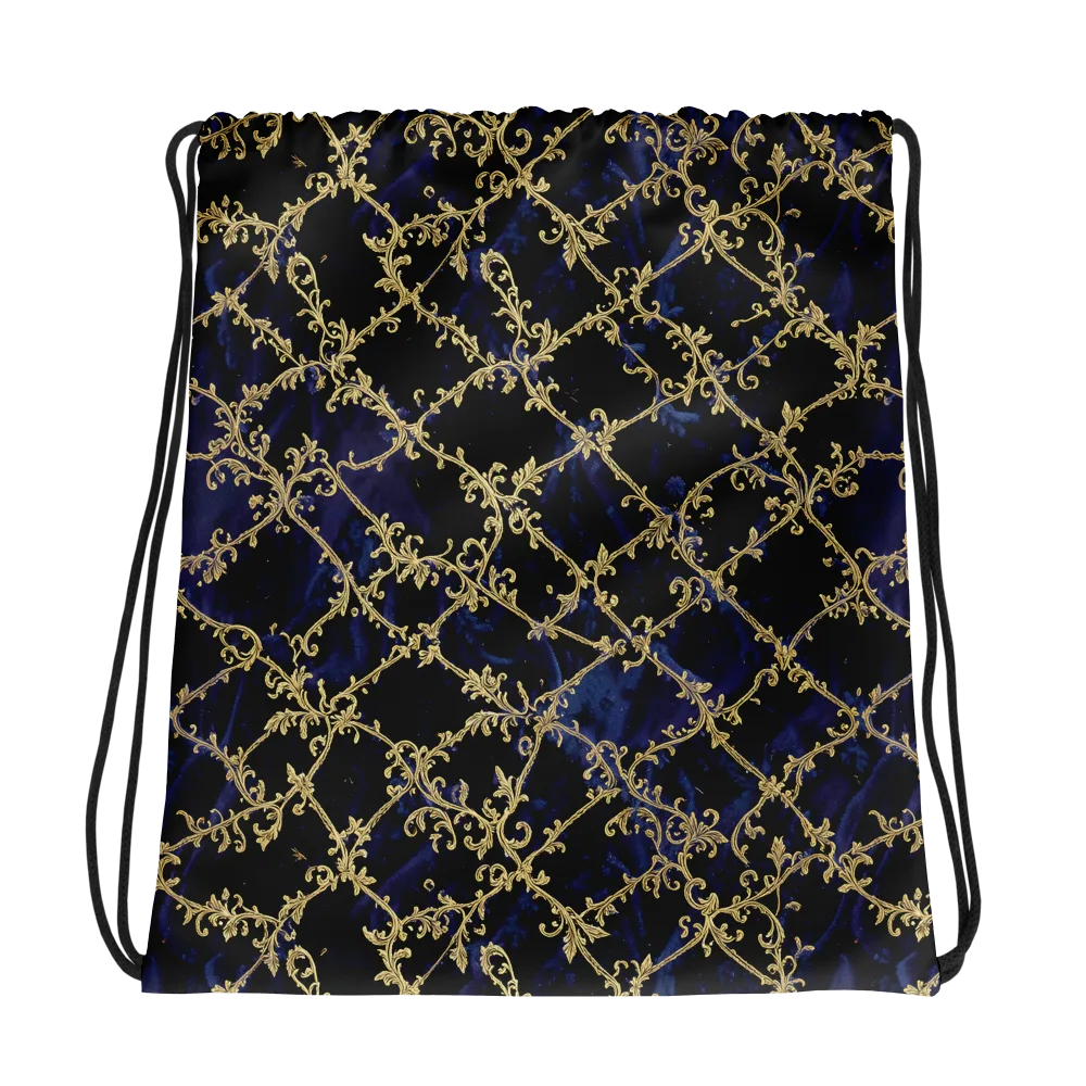 Midnight Filigree on Drawstring Bag — Photo