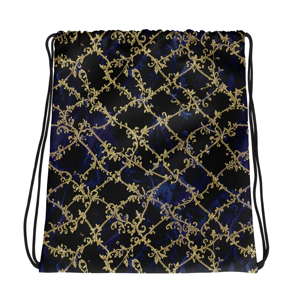 Midnight Filigree on Drawstring Bag — Photo
