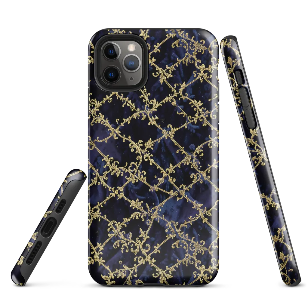Midnight Filigree on Tough Case for iPhone® — Front