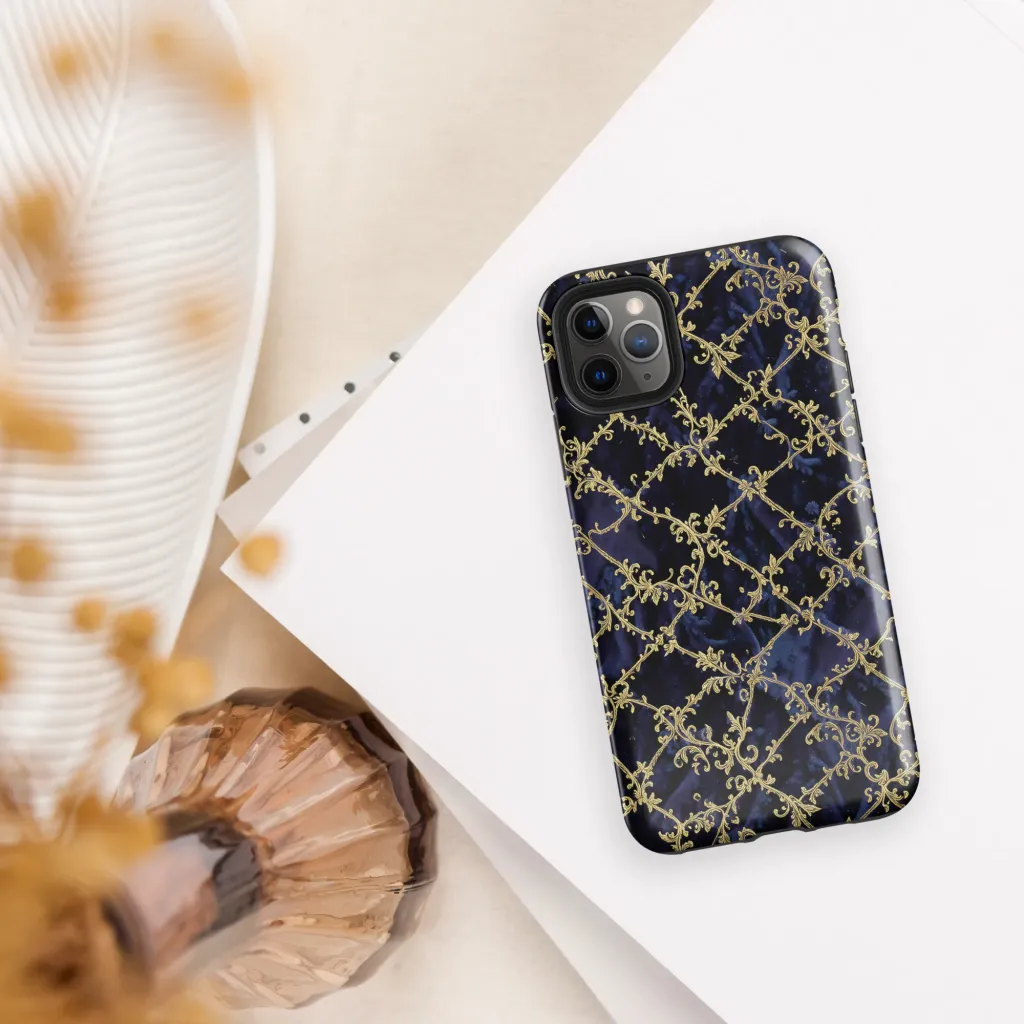 Midnight Filigree on Tough Case for iPhone® — Front