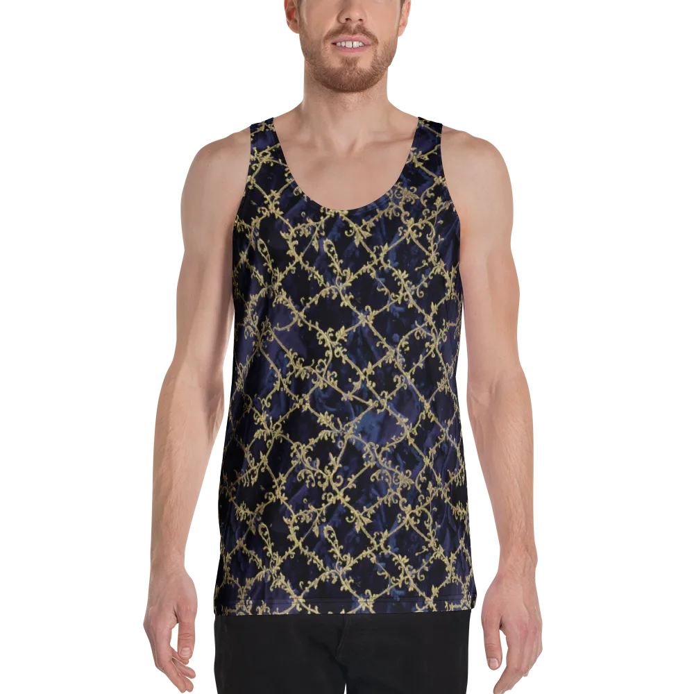 Midnight Filigree on Men's Tank Top — Front