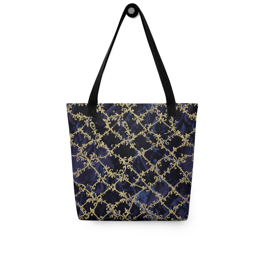 Midnight Filigree on Tote Bag — Front