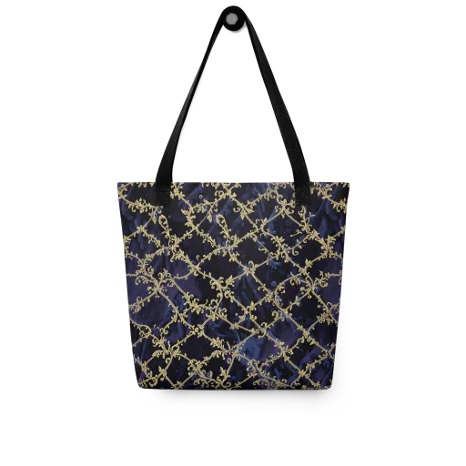 Midnight Filigree on a Tote Bag
