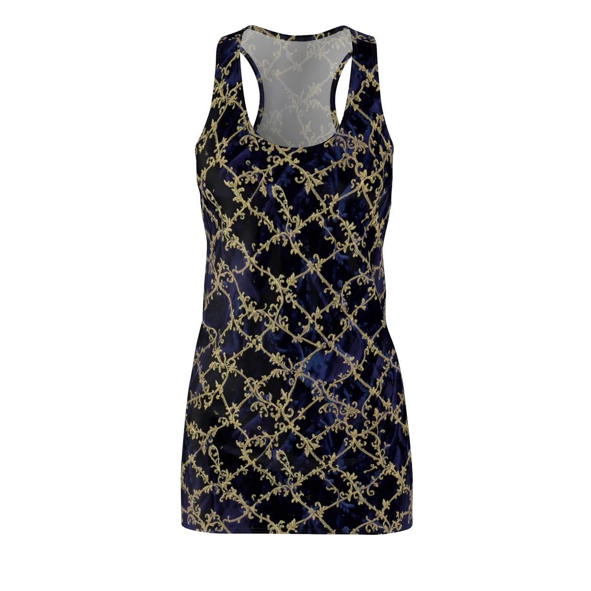 Midnight Filigree on Racerback Dress — Front