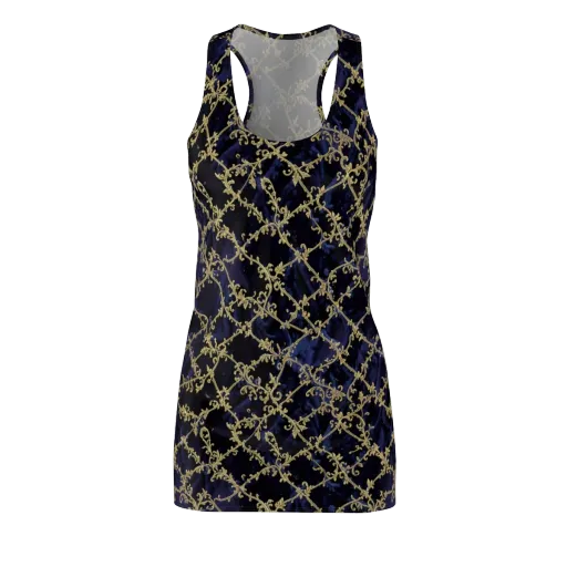 Midnight Filigree on a Racerback Dress