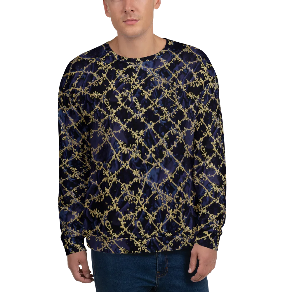 Midnight Filigree on Sweatshirt — Front