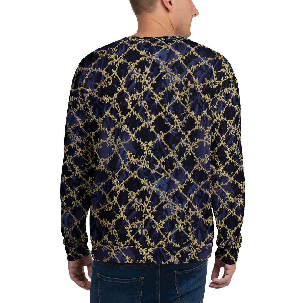 Midnight Filigree on Sweatshirt — Back