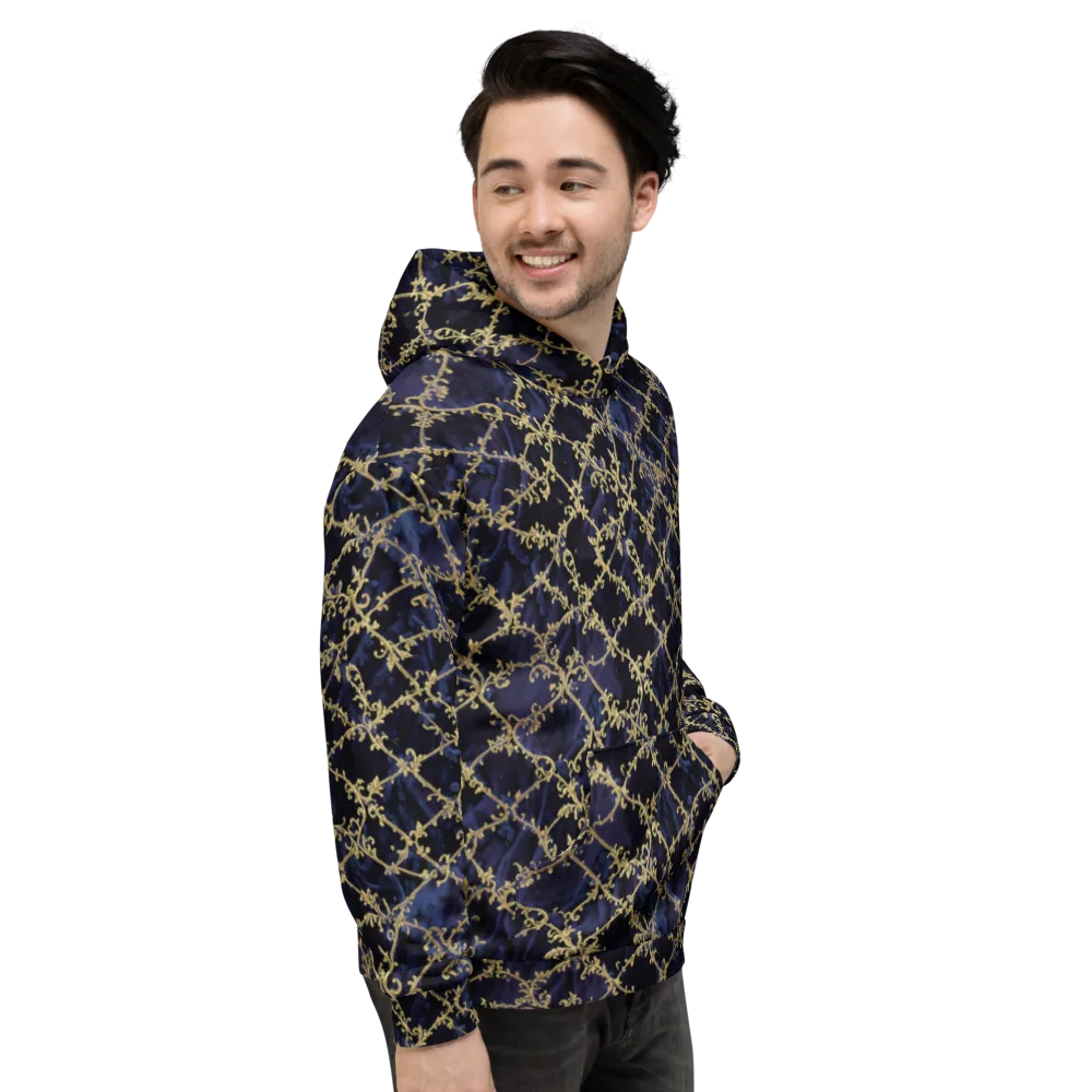 Midnight Filigree on Hoodie — Right