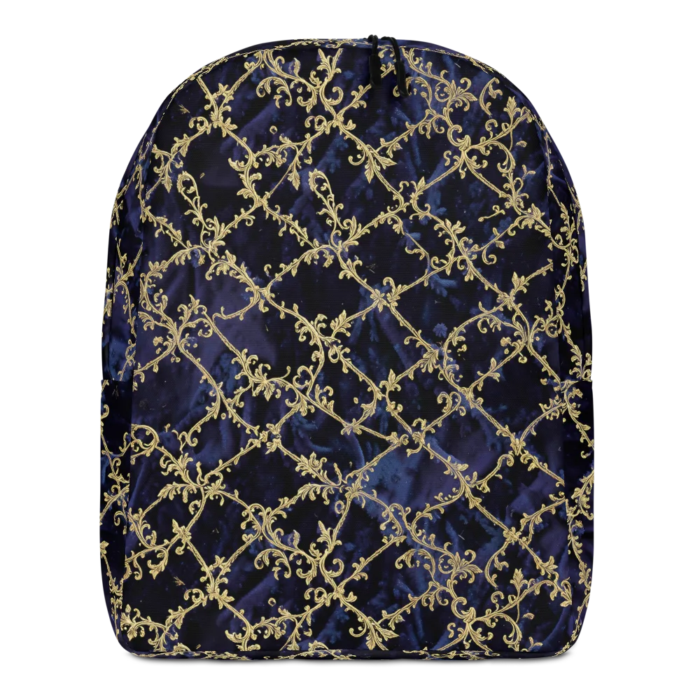 Midnight Filigree on Minimalist Backpack — Front