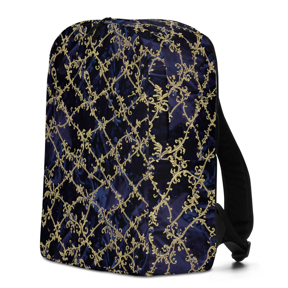 Midnight Filigree on Minimalist Backpack — Left