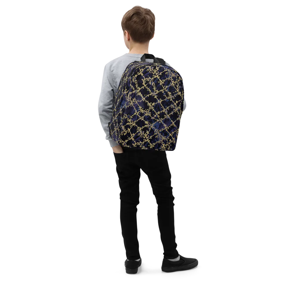 Midnight Filigree on Minimalist Backpack — Right Front