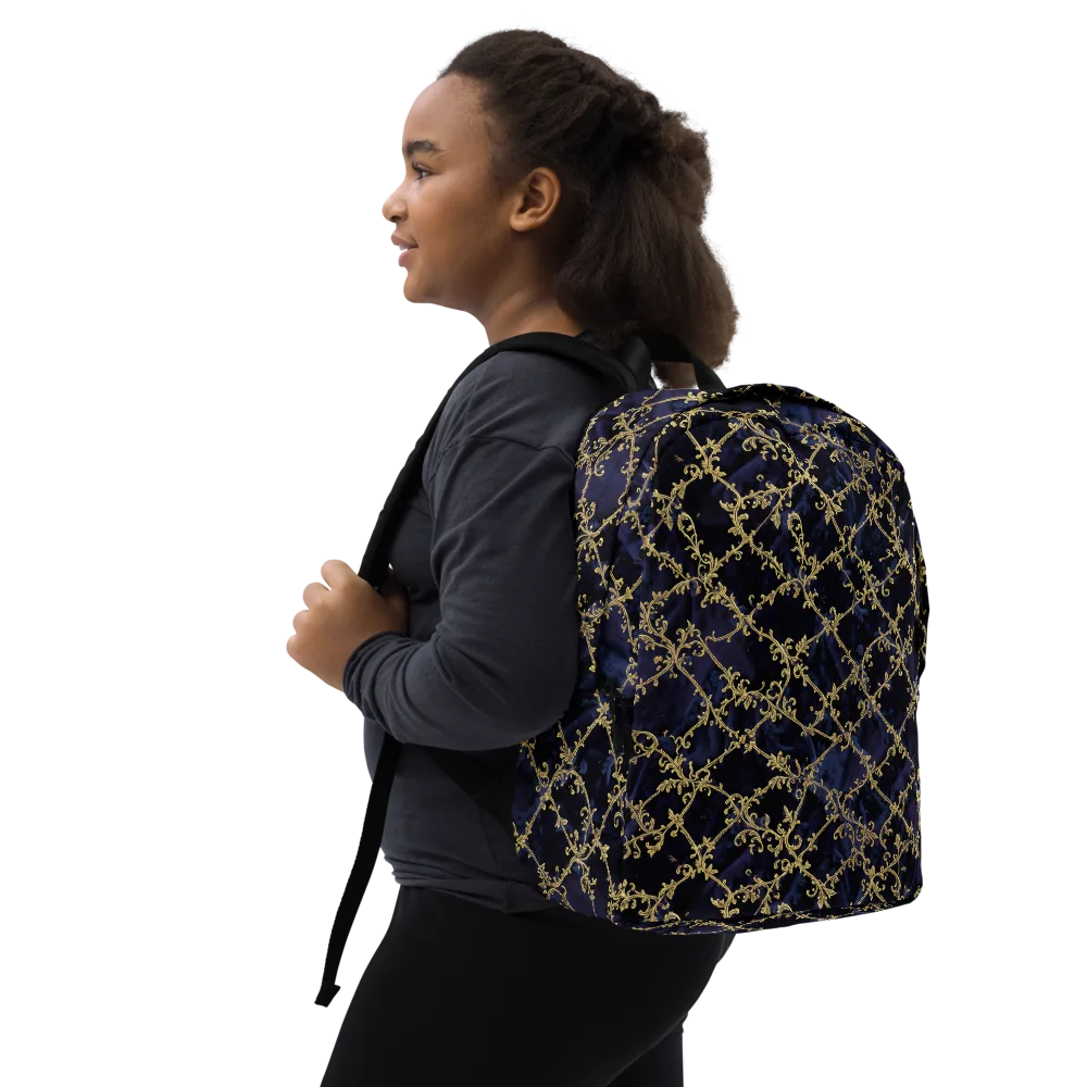 Midnight Filigree on Minimalist Backpack — Right Front