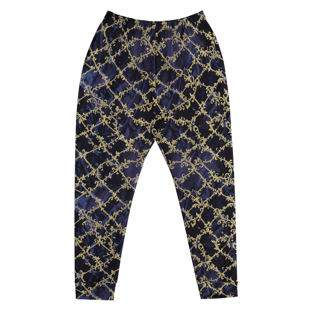 Midnight Filigree on Men's Joggers — Front