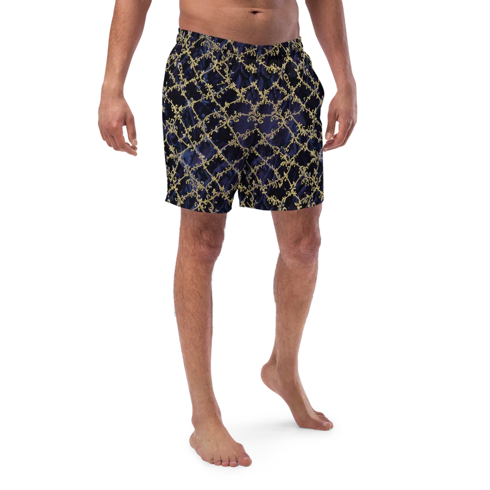 Midnight Filigree on Swim Trunks — Front