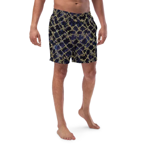 Midnight Filigree on a Swim Trunks