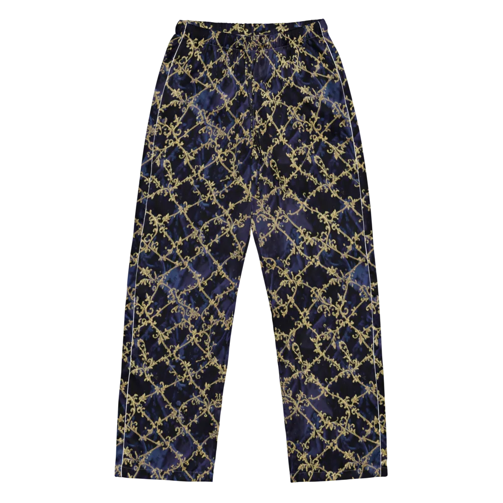 Midnight Filigree on Women's Pajama Pants — Front