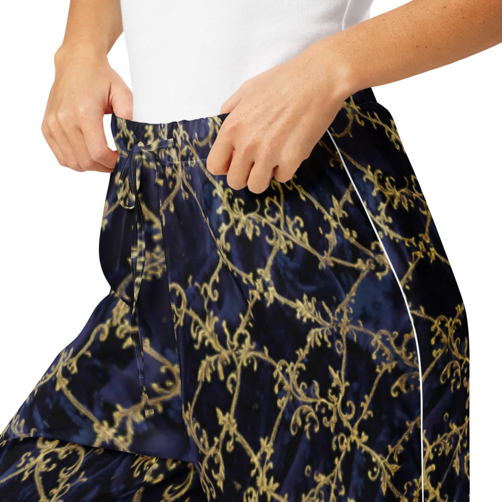 Midnight Filigree on Women's Pajama Pants — Product details