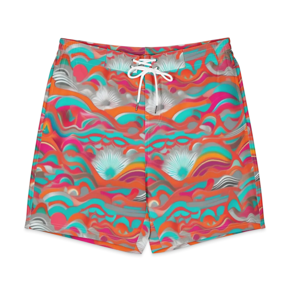 Tidal Mirage on Men's Board Shorts — Front