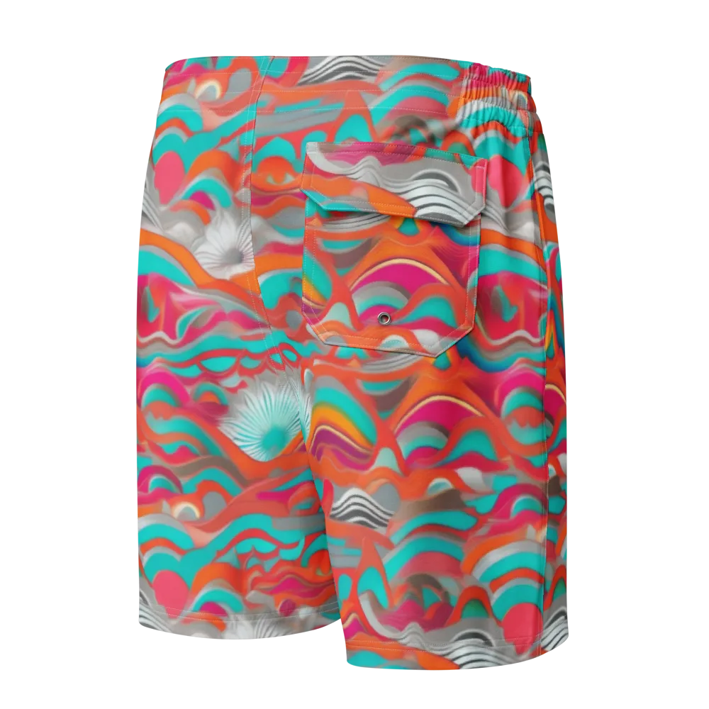 Tidal Mirage on Men's Board Shorts — Back