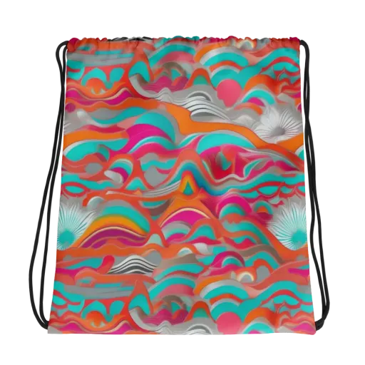 Tidal Mirage on a Drawstring Bag