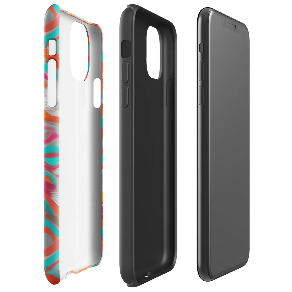 Tidal Mirage on Tough Case for iPhone® — Right