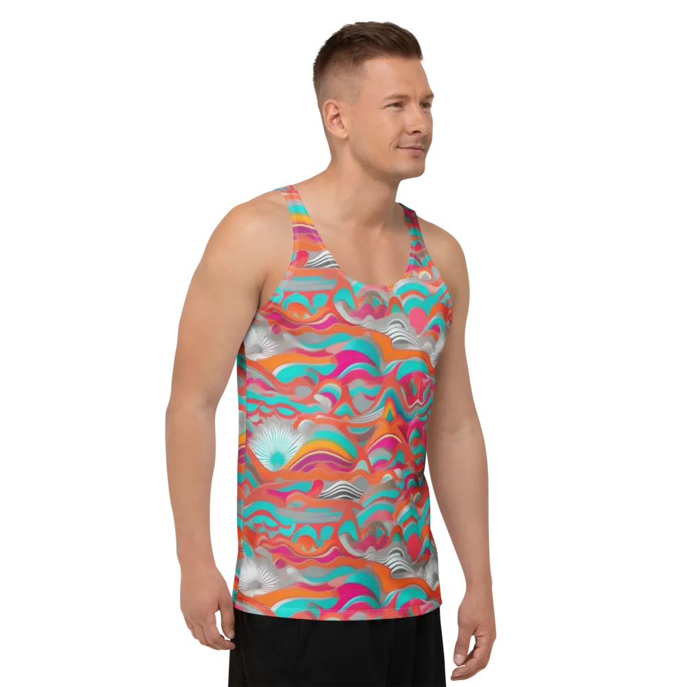 Tidal Mirage on Men's Tank Top — Right Front