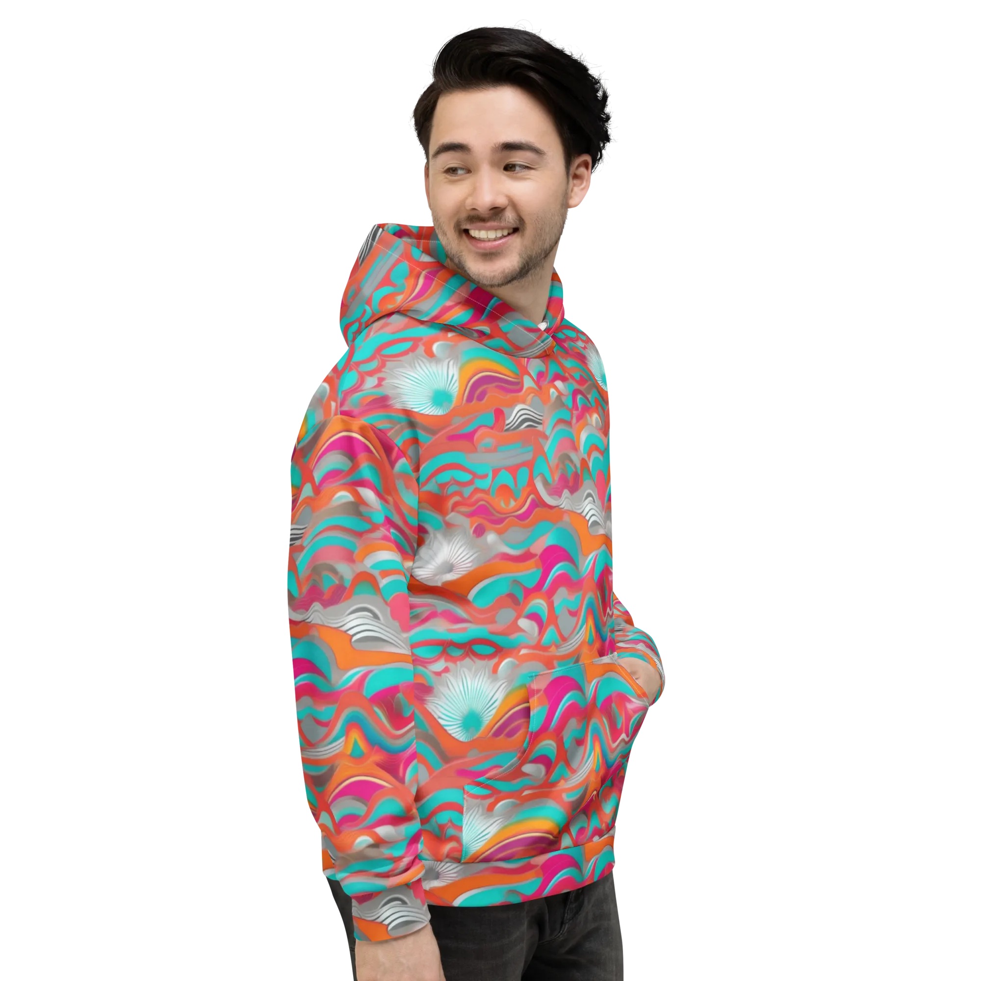Tidal Mirage on Hoodie — Right