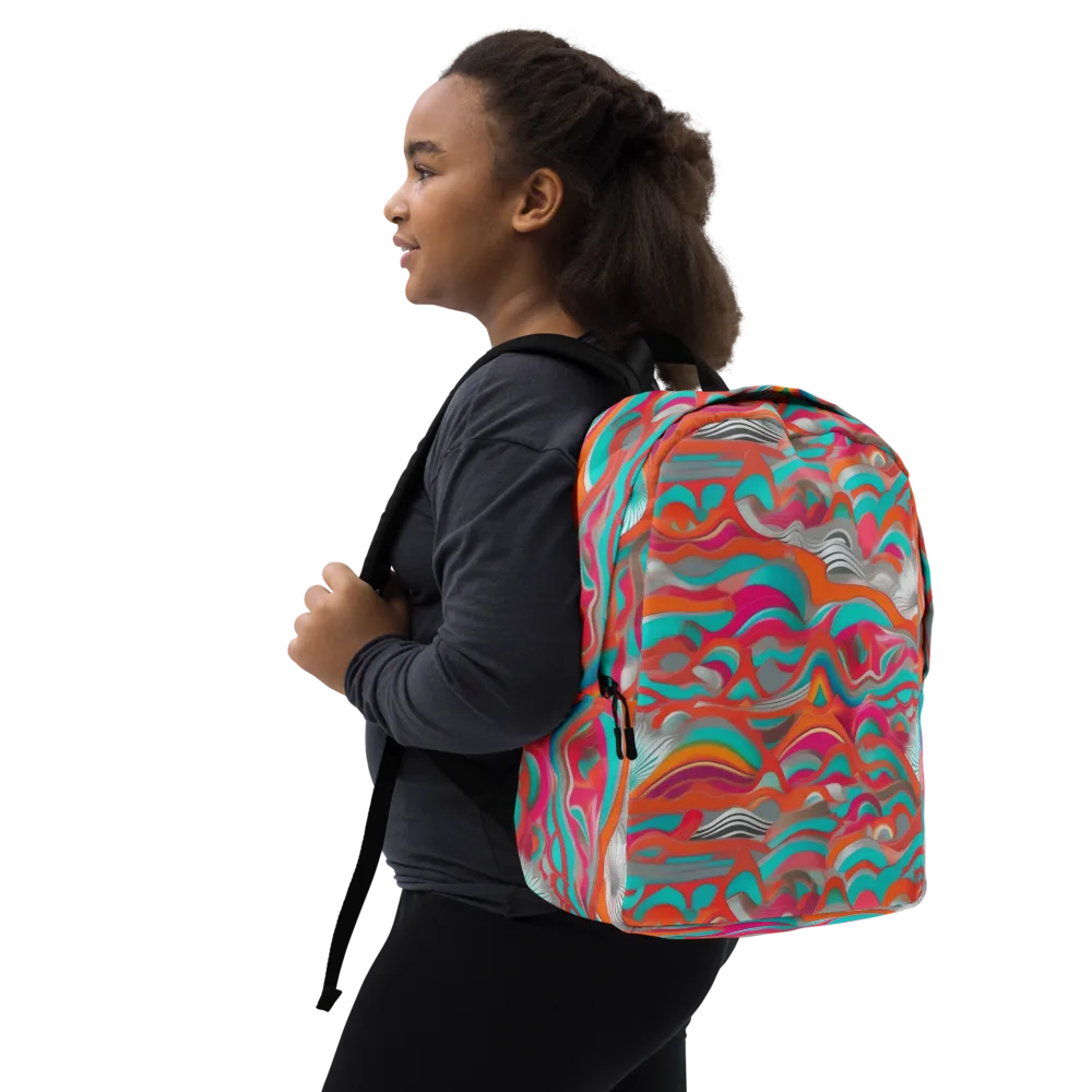 Tidal Mirage on Minimalist Backpack — Right Front