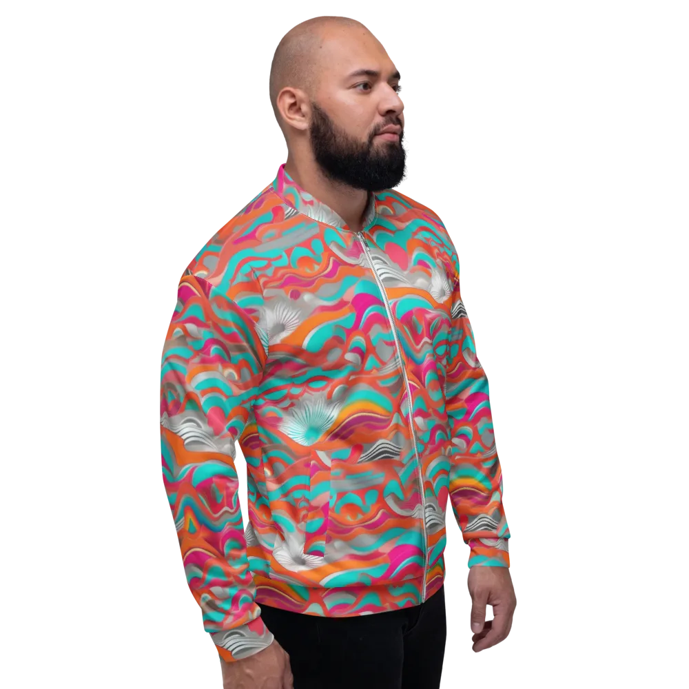 Tidal Mirage on Bomber Jacket — Right