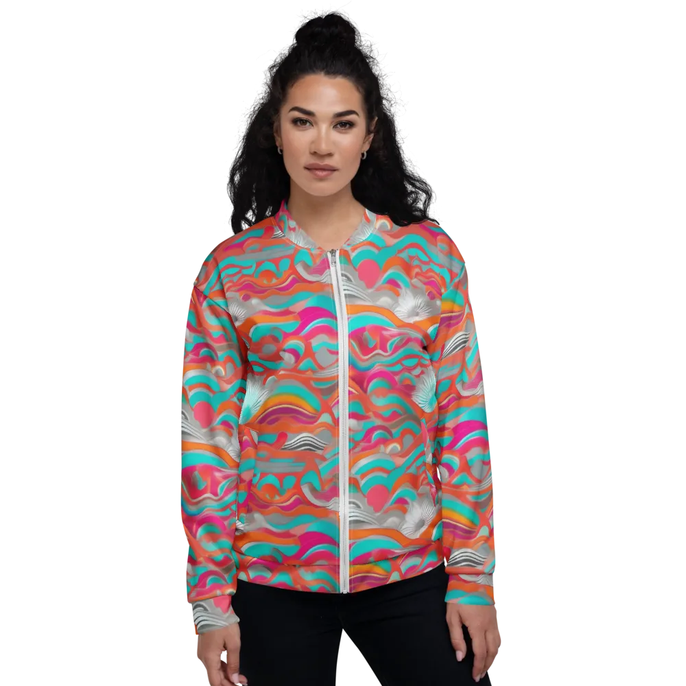 Tidal Mirage on Bomber Jacket — Front