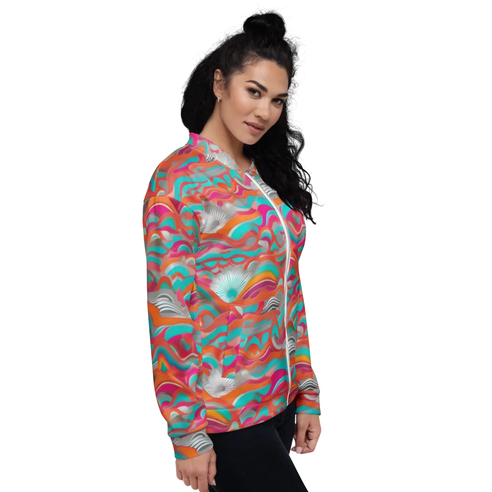 Tidal Mirage on Bomber Jacket — Right
