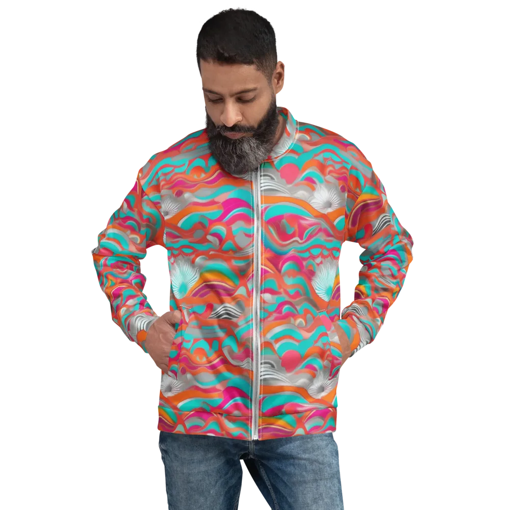 Tidal Mirage on Bomber Jacket — Front