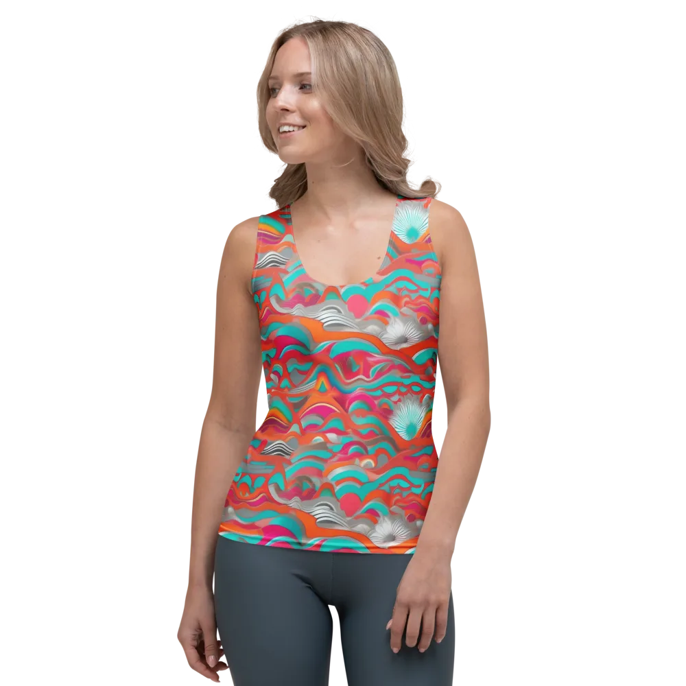 Tidal Mirage on Women's Tank Top — Front