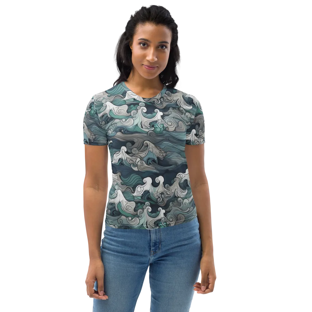 Whispering Swell on Women's Crew Neck T-Shirt — Front