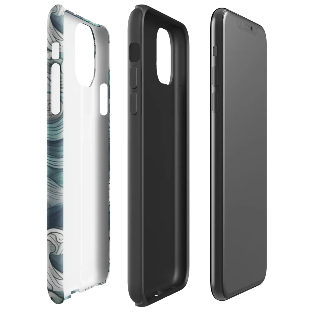 Whispering Swell on Tough Case for iPhone® — Right