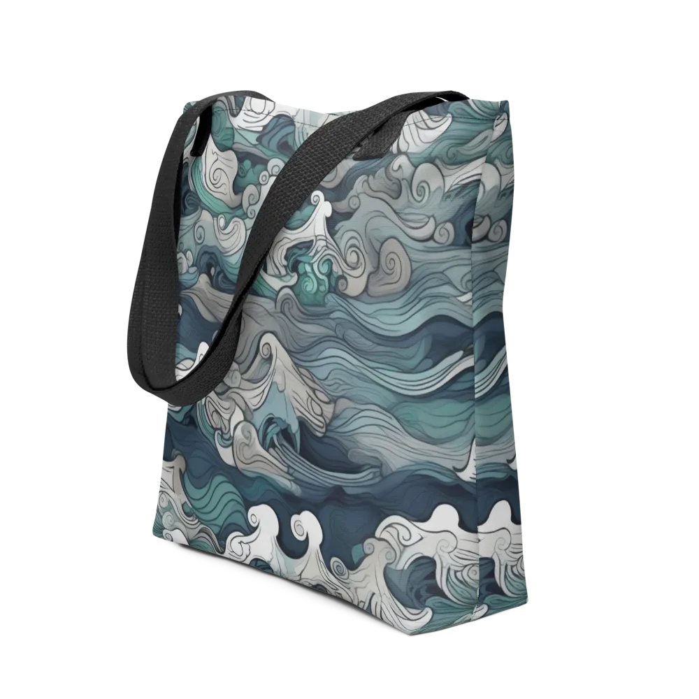 Whispering Swell on Tote Bag — Front