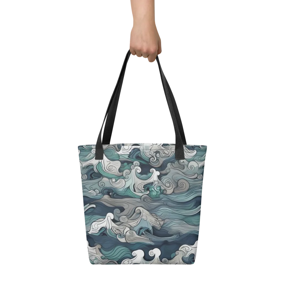 Whispering Swell on Tote Bag — Front