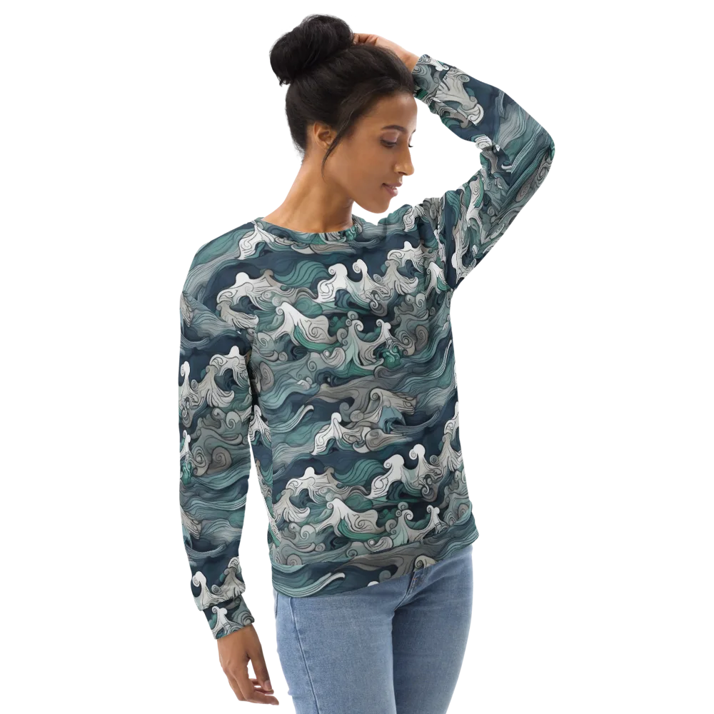 Whispering Swell on Sweatshirt — Right Front