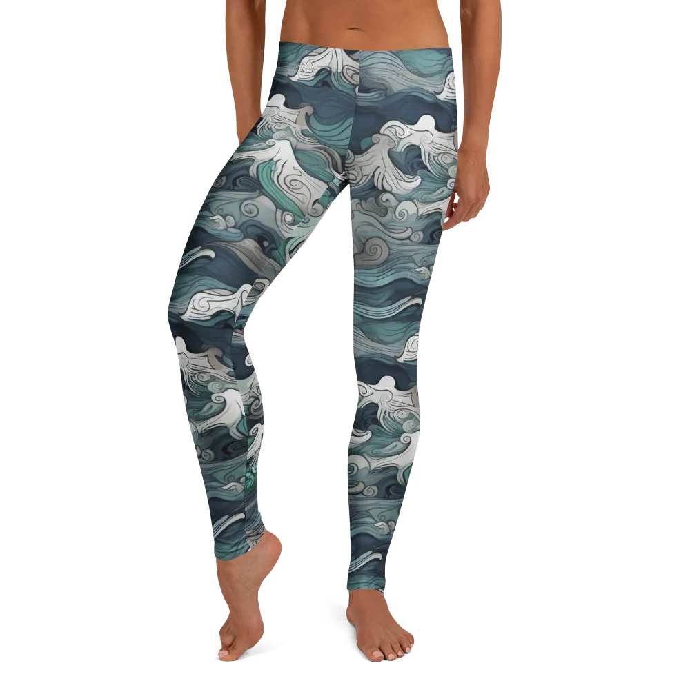 Whispering Swell on Leggings — Front