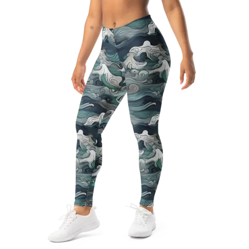 Whispering Swell on a Leggings