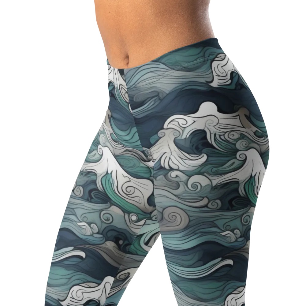 Whispering Swell on Leggings — Left Front