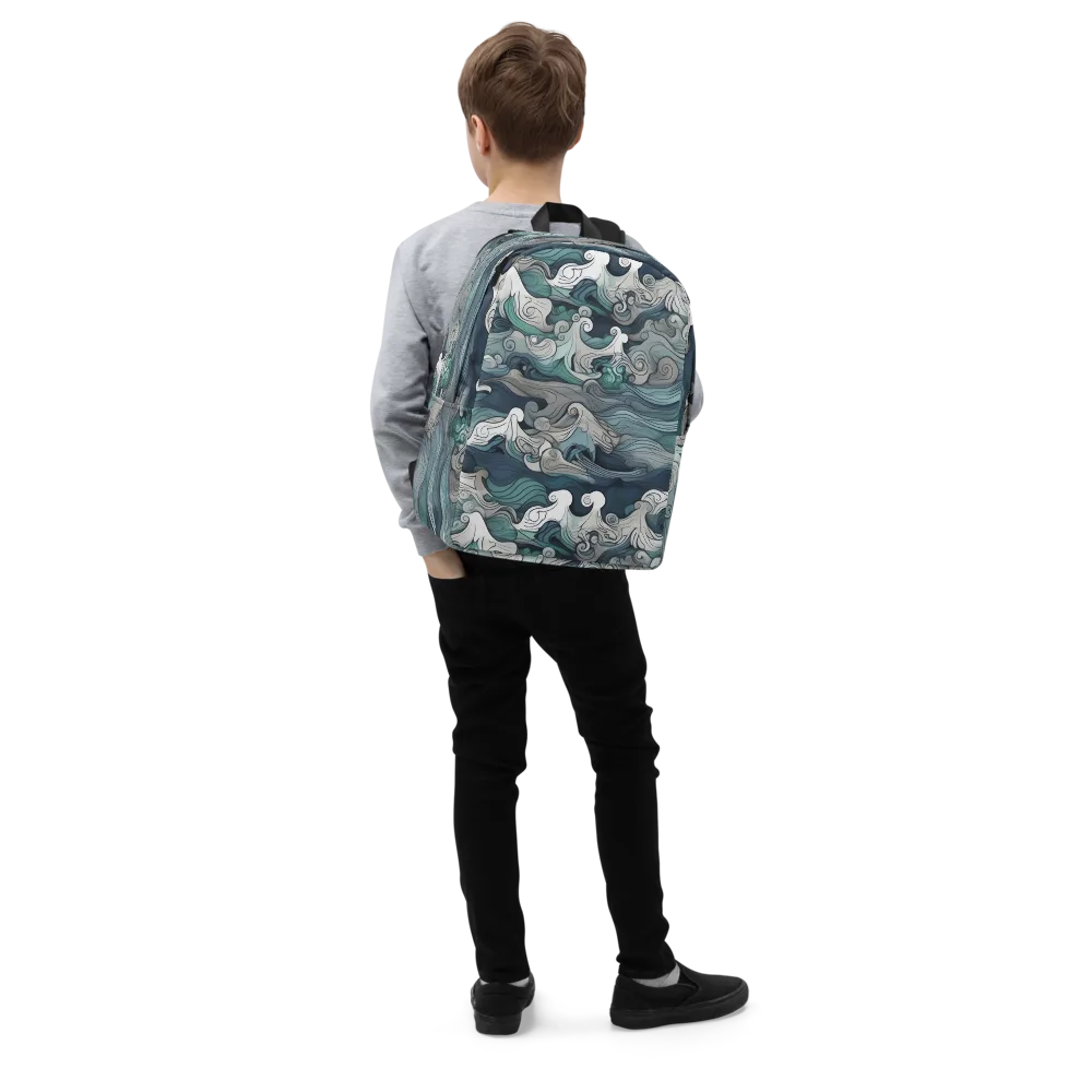 Whispering Swell on Minimalist Backpack — Right Front