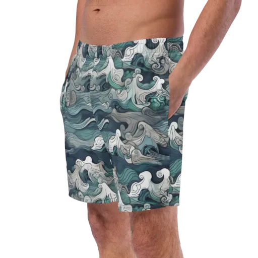 Whispering Swell on a Swim Trunks