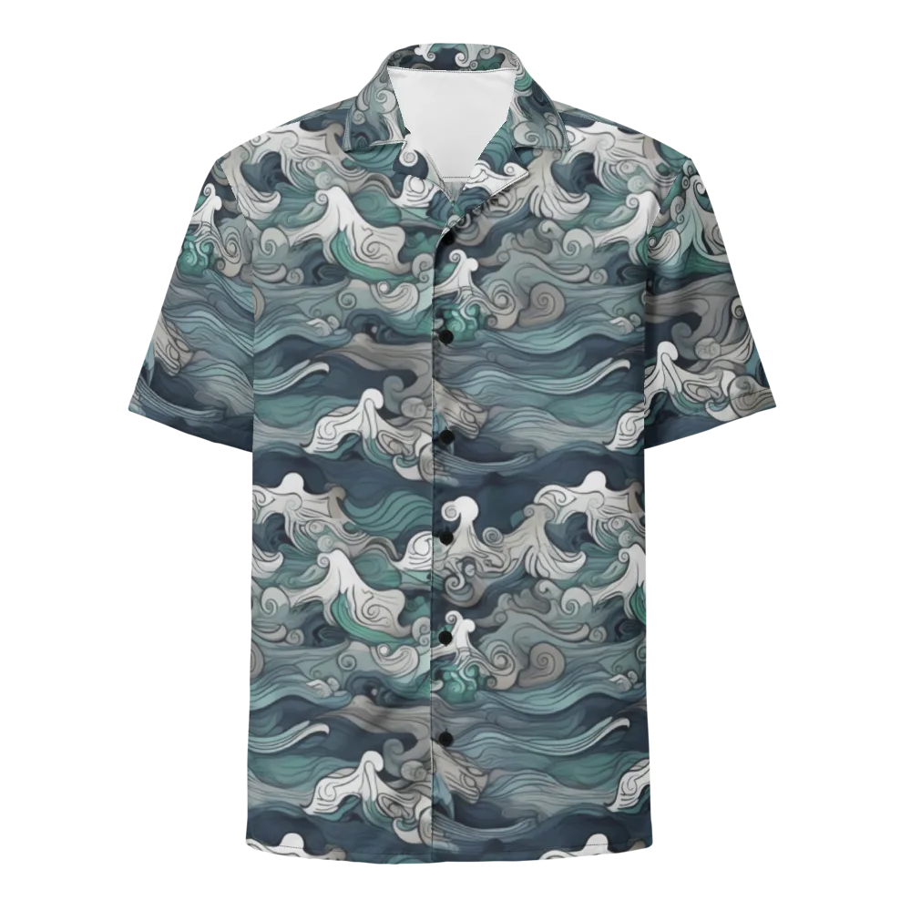 Whispering Swell on Button Shirt — Front
