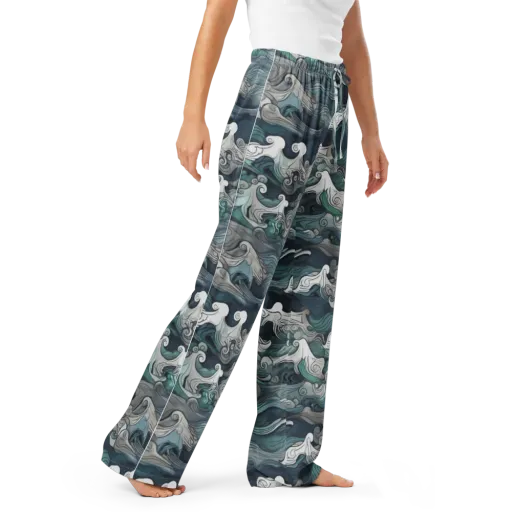 Whispering Swell on a Women's Pajama Pants