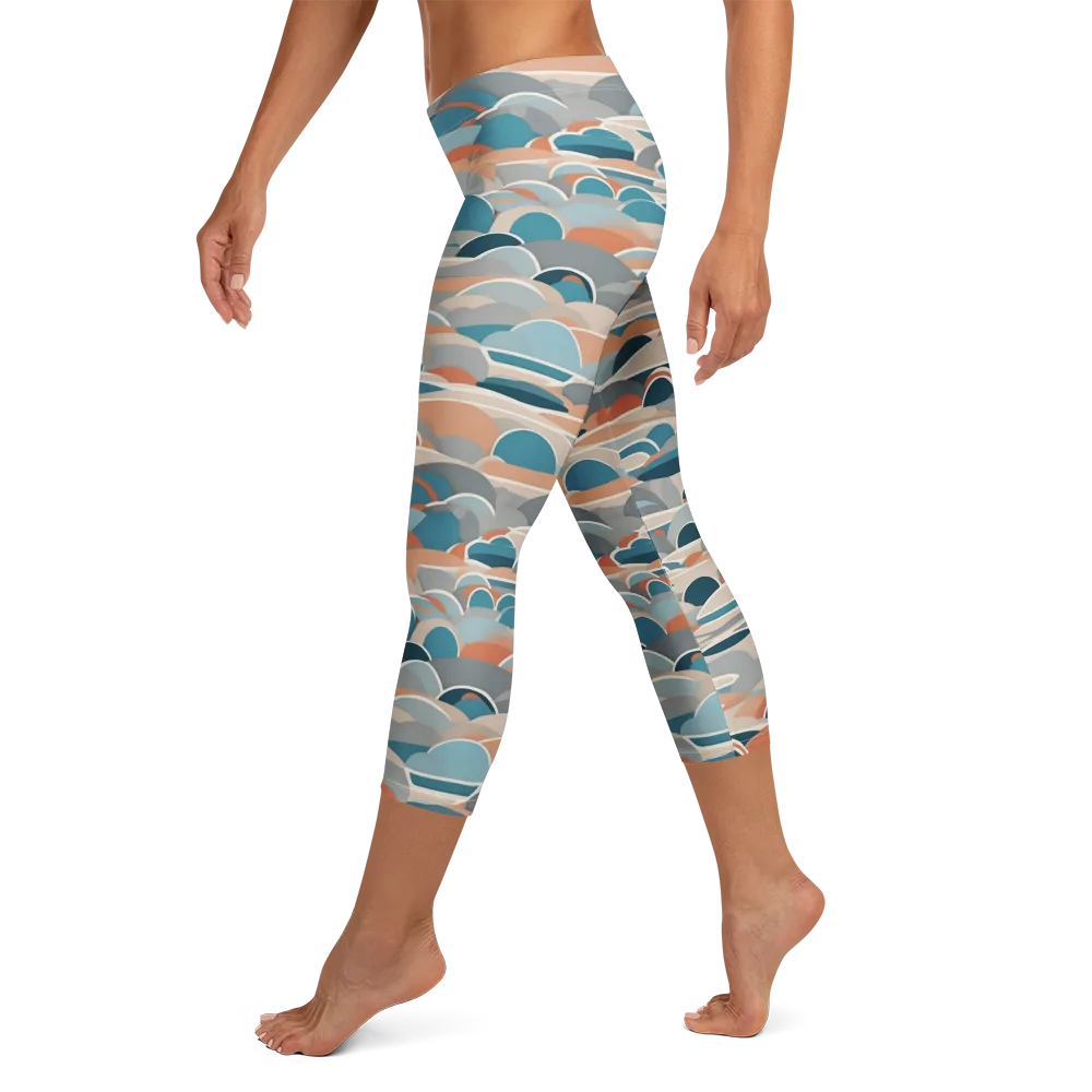 Coastal Circuit on Capri Leggings — Left