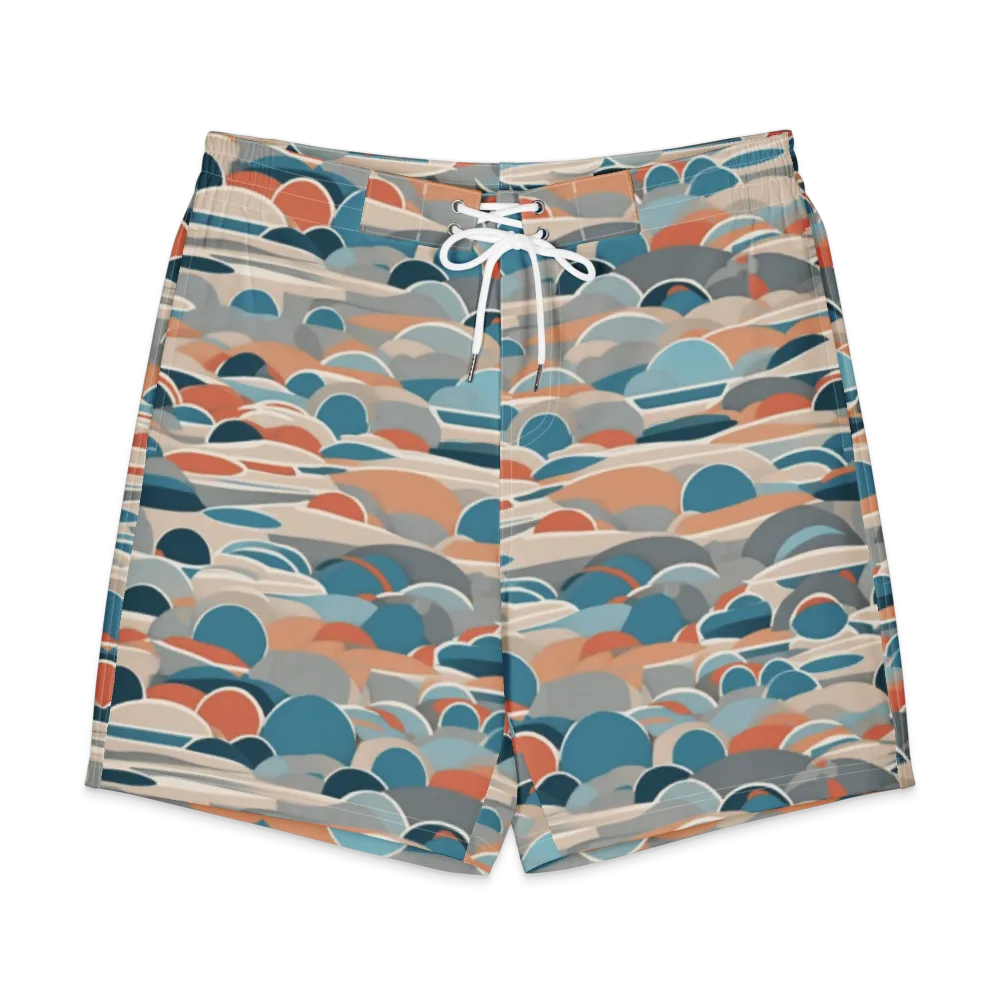 Coastal Circuit on Men's Board Shorts — Front